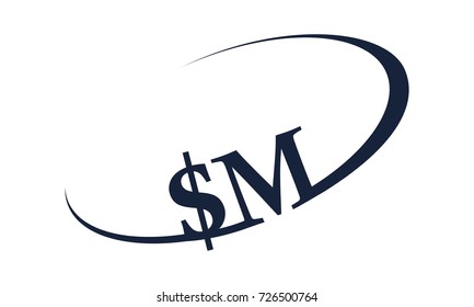 Modern Logo Solution Letter S M 