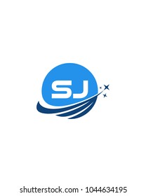 Modern logo solution Letter SJ