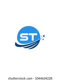 Modern logo solution Letter ST
