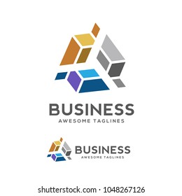 modern Logo of a stylized 3d cube