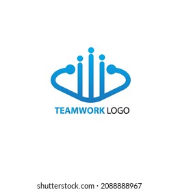 modern logo teamwork for your company vector illustration.