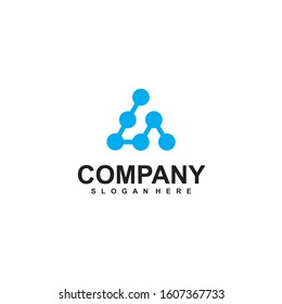 Modern Logo Technology for Business, Creative Technology Symbols for Companies, Logotypes of Digital Concepts and Circles, Connections and Networks Icons, Energy and Molecule Vector, Tech Logo Design.