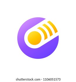 Modern logo template or icon of abstract letter G with coin for global cryptocurrency and blockchain industry