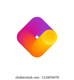 Plantilla moderna de logotipo o icono de letra abstracta G para la industria mundial de criptodivisa y de cadenas de bloqueo