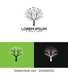 Modern Logo Template vector for business, Tree Logo, Tree Logo Template Download - Vector download