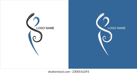 Logotipo moderno con texto y línea azul.Un logotipo azul claro con un diseño de tipo de letra y línea único, enfatizando la comunicación moderna.