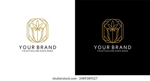 Ein modernes Logo, das Monoline-Elemente hat, die den Eindruck von Sauberkeit, Einfachheit und Eleganz geben