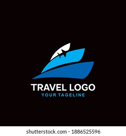 a modern logo for travel companies and businesses
