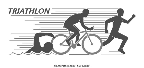 swimming and cycling duathlon