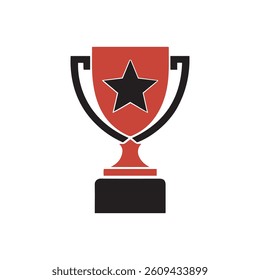 modern logo, trophy, star, emblem, award, achievement, victory