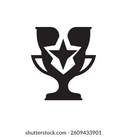 modern logo, trophy, star, emblem, award, achievement, victory