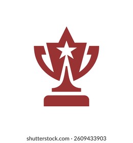 modern logo, trophy, star, emblem, award, achievement, victory