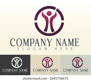 A modern logo uniting clean lines and business values.