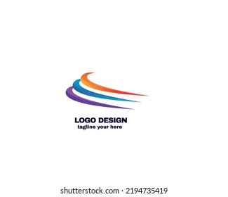 modern logo using the simple and gradient color theme. vector file eps 10. abstract logo for company.