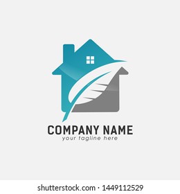 Modern logo vector for home, house, apartment, cottage, residential. Simple graphic icon.