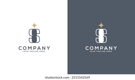 Modern IS logo vector icon. Monogram letter SI logotype design