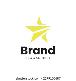 Modern Logo Yellow Star and arrow