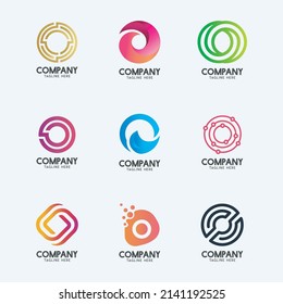 Modern logos Letter O collection 1 - Vector Illustration, Graphic Design Editable For Your business. New logos