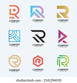 Modern Logos Letter R Collection 2 Stock Vector (Royalty Free ...