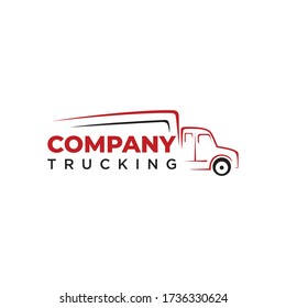 modern logos for package delivery by trucks.