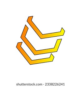 Modern logos are suitable for use as company symbols or so on