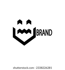 Modern logos are suitable for use as company symbols or so on