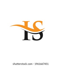 Modern IS logotype for luxury branding. Initial IS letter business logo design vector