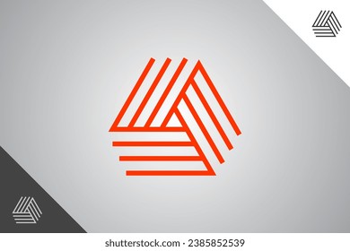 modern logotype. Perfect and minimal logo for business related to art, design and creativity industry. Isolated background. Vector eps 10.