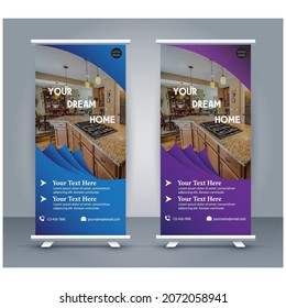 Modern look attractive business roll up banner
