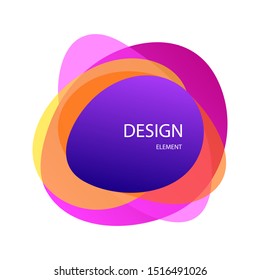 Modern looking abstract shapes. Design elements. Desktop wallpaper for relax.