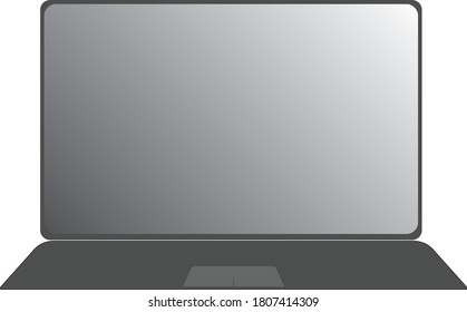 modern looking thing bezel laptop vector