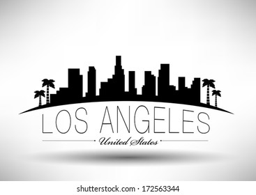 Modern Los Angeles City Skyline Design