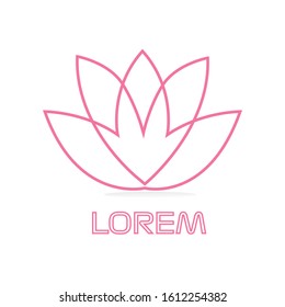 modern lotus flower logo design template. lotus symbol icon.