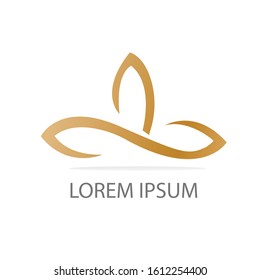 modern lotus flower logo design template. lotus symbol icon.