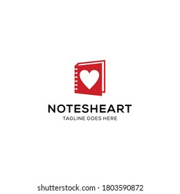Modern love and book story logo sign modern vector graphic abstract