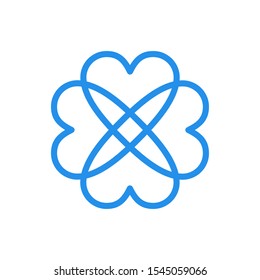 Modern love logo design for business health care medical, world day family care