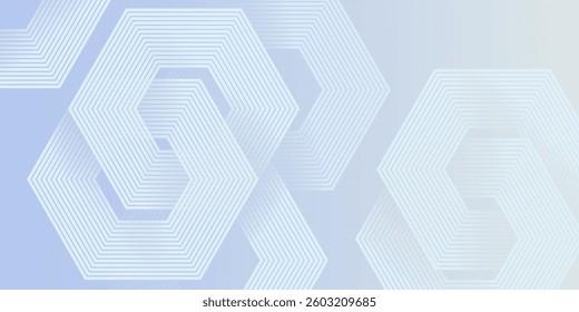 Modern low light soft Ash - Grey colour abstract gradient background with geometric glowing hexagons shapes pattern design background vector illustration.Futuristic technology,Luxury, graphic,degital.