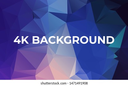 Modern Low polygonal 4k vector background 