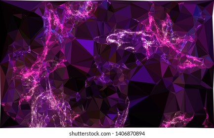 Modern low polygonal abstract background. Triangle geometric pattern.