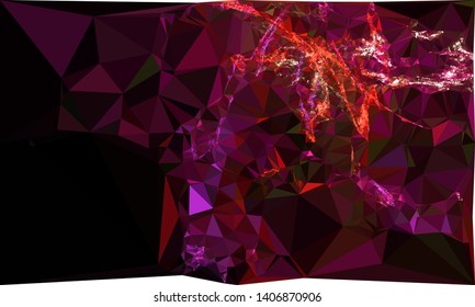 Modern low polygonal abstract background. Triangle geometric pattern.