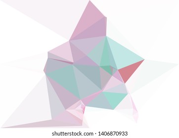 Modern low polygonal abstract background. Triangle geometric pattern.