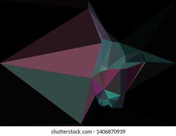 Modern low polygonal abstract background. Triangle geometric pattern.