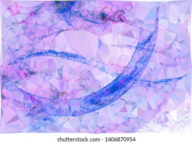 Modern low polygonal abstract background. Triangle geometric pattern.