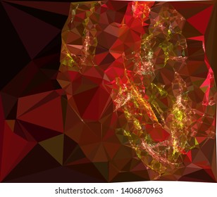 Modern low polygonal abstract background. Triangle geometric pattern.