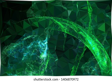 Modern low polygonal abstract background. Triangle geometric pattern.