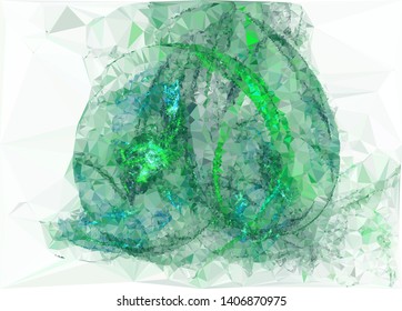 Modern low polygonal abstract background. Triangle geometric pattern.