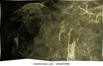Modern low polygonal abstract background. Triangle geometric pattern.