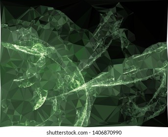 Modern low polygonal abstract background. Triangle geometric pattern.