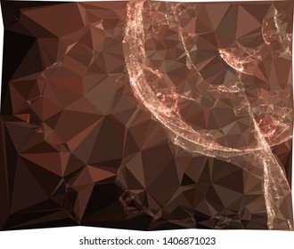 Modern low polygonal abstract background. Triangle geometric pattern.