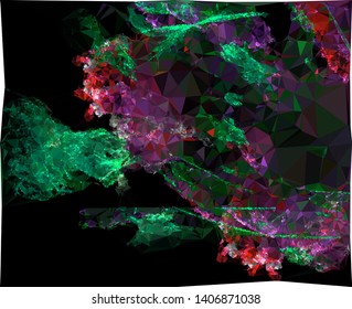 Modern low polygonal abstract background. Triangle geometric pattern.